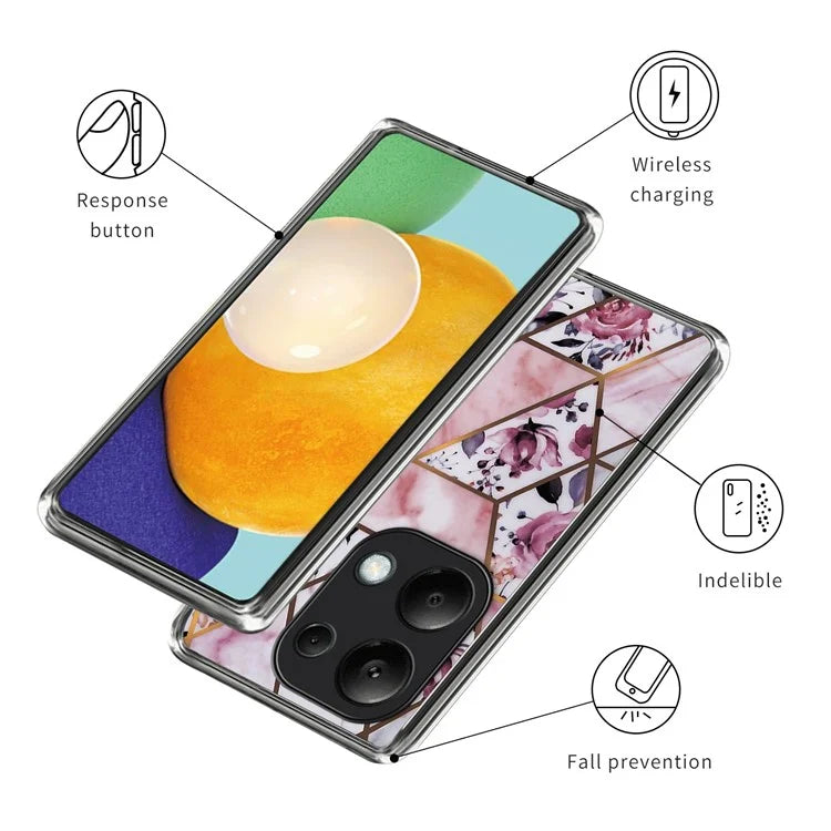 For Xiaomi Redmi Note 13 Pro 4G / Poco M6 Pro 4G Phone Case Pattern Printing TPU Back Cover