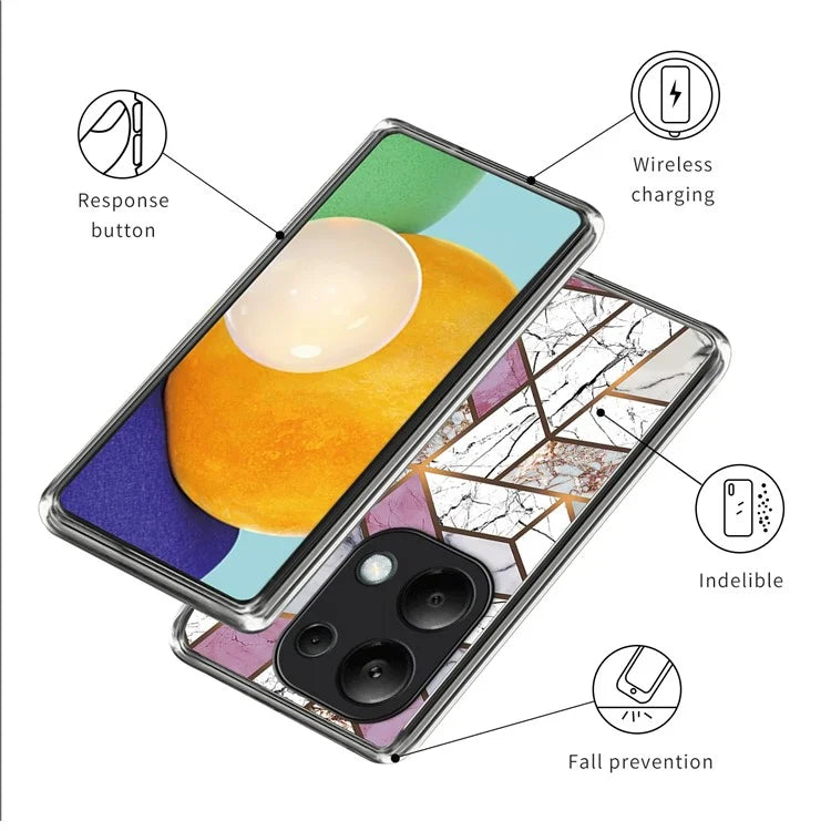 For Xiaomi Redmi Note 13 Pro 4G / Poco M6 Pro 4G Phone Case Pattern Printing TPU Back Cover
