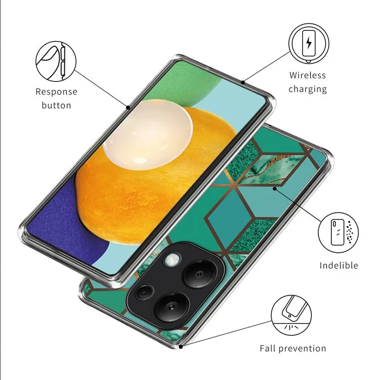 For Xiaomi Redmi Note 13 Pro 4G / Poco M6 Pro 4G Phone Case Pattern Printing TPU Back Cover
