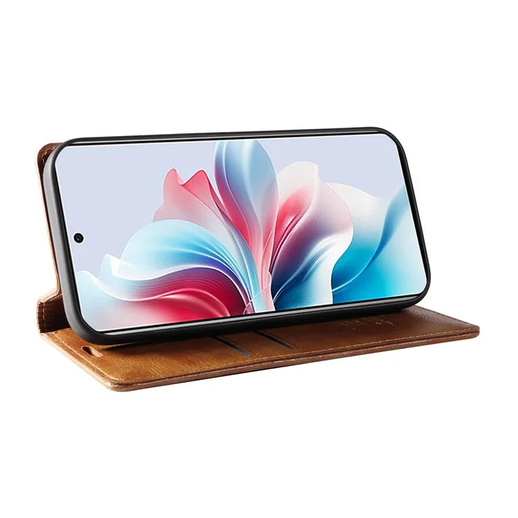 YIKATU YK-006 For Oppo Reno11 F 5G Case Litchi Texture Magnetic Closing Leather Phone Cover