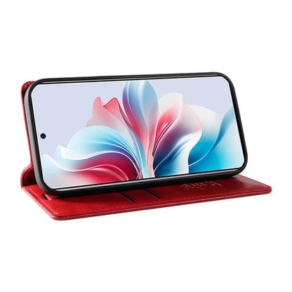 YIKATU YK-006 For Oppo Reno11 F 5G Case Litchi Texture Magnetic Closing Leather Phone Cover