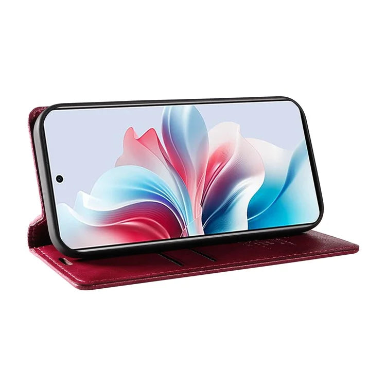 YIKATU YK-006 For Oppo Reno11 F 5G Case Litchi Texture Magnetic Closing Leather Phone Cover