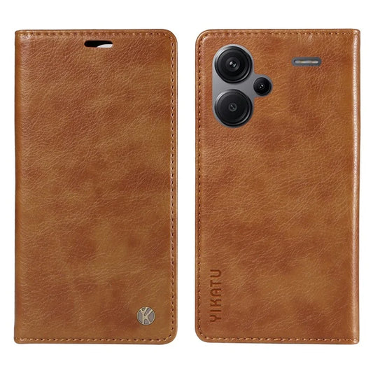 YIKATU YK-006 For Xiaomi Redmi Note 13 Pro+ 5G Case Magnetic Closing Leather Phone Cover