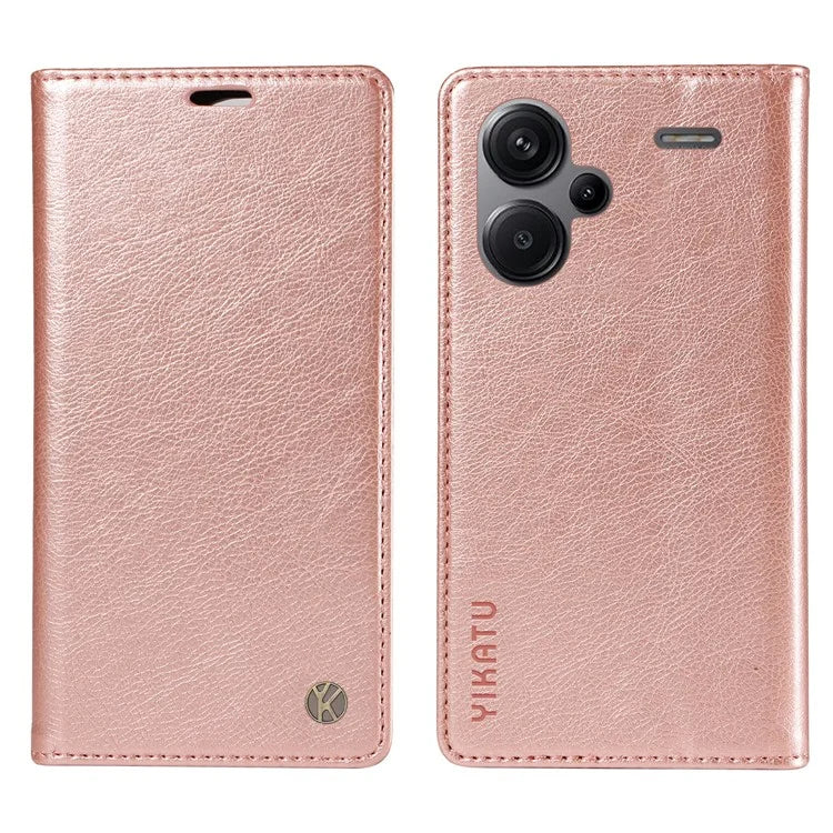 YIKATU YK-006 For Xiaomi Redmi Note 13 Pro+ 5G Case Magnetic Closing Leather Phone Cover