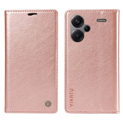 YIKATU YK-006 For Xiaomi Redmi Note 13 Pro+ 5G Case Magnetic Closing Leather Phone Cover