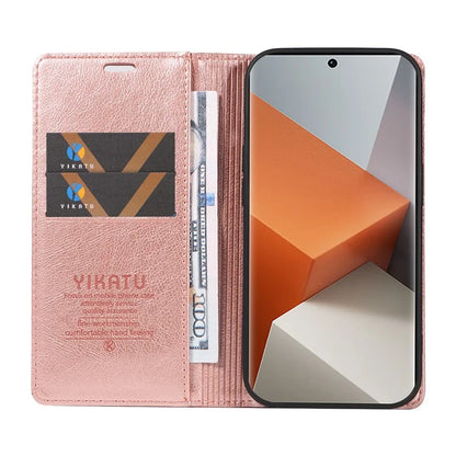 YIKATU YK-006 For Xiaomi Redmi Note 13 Pro+ 5G Case Magnetic Closing Leather Phone Cover