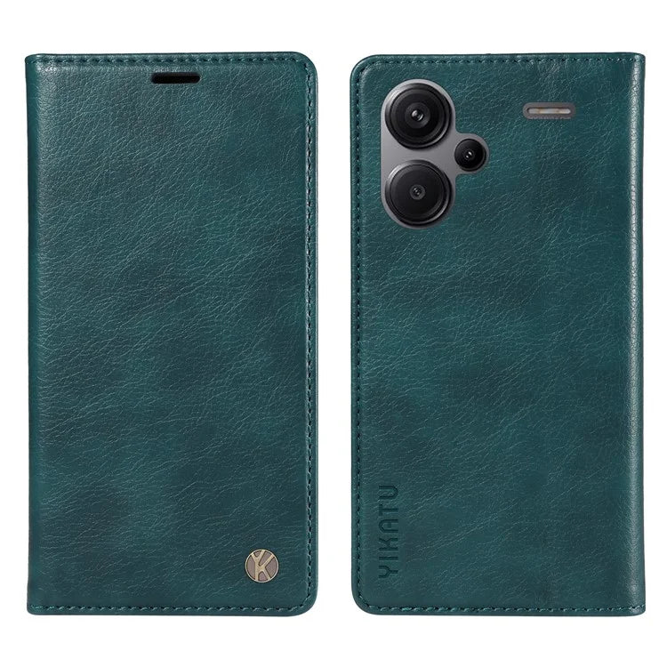 YIKATU YK-006 For Xiaomi Redmi Note 13 Pro+ 5G Case Magnetic Closing Leather Phone Cover