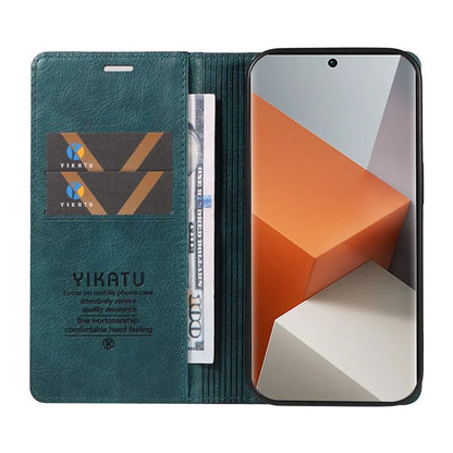YIKATU YK-006 For Xiaomi Redmi Note 13 Pro+ 5G Case Magnetic Closing Leather Phone Cover