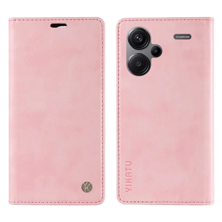 YIKATU YK-006 For Xiaomi Redmi Note 13 Pro+ 5G Case Magnetic Closing Leather Phone Cover