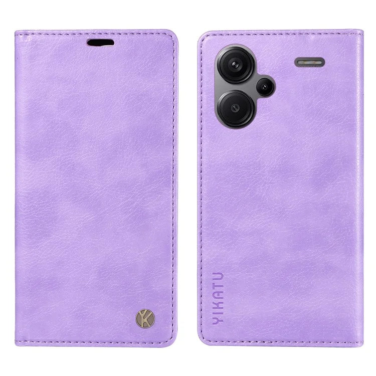 YIKATU YK-006 For Xiaomi Redmi Note 13 Pro+ 5G Case Magnetic Closing Leather Phone Cover