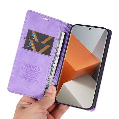 YIKATU YK-006 For Xiaomi Redmi Note 13 Pro+ 5G Case Magnetic Closing Leather Phone Cover