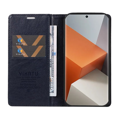 YIKATU YK-006 For Xiaomi Redmi Note 13 Pro+ 5G Case Magnetic Closing Leather Phone Cover