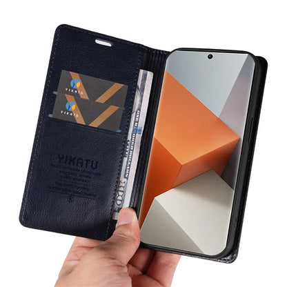 YIKATU YK-006 For Xiaomi Redmi Note 13 Pro+ 5G Case Magnetic Closing Leather Phone Cover