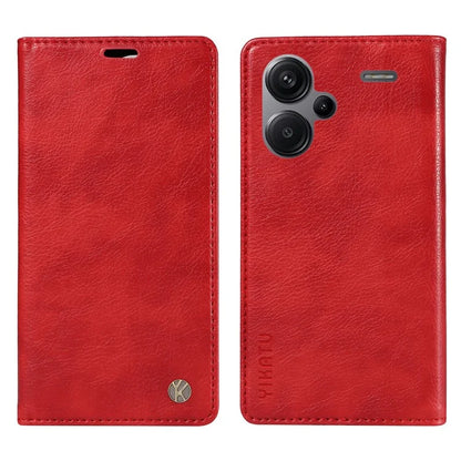 YIKATU YK-006 For Xiaomi Redmi Note 13 Pro+ 5G Case Magnetic Closing Leather Phone Cover