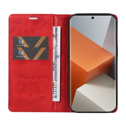 YIKATU YK-006 For Xiaomi Redmi Note 13 Pro+ 5G Case Magnetic Closing Leather Phone Cover