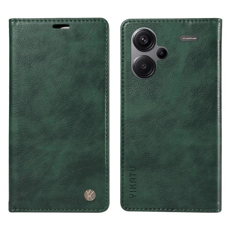YIKATU YK-006 For Xiaomi Redmi Note 13 Pro+ 5G Case Magnetic Closing Leather Phone Cover