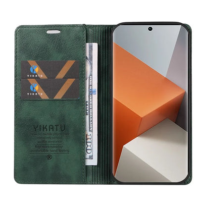 YIKATU YK-006 For Xiaomi Redmi Note 13 Pro+ 5G Case Magnetic Closing Leather Phone Cover