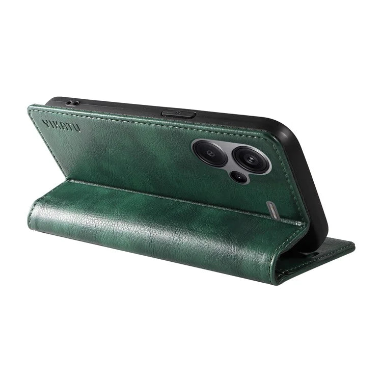 YIKATU YK-006 For Xiaomi Redmi Note 13 Pro+ 5G Case Magnetic Closing Leather Phone Cover