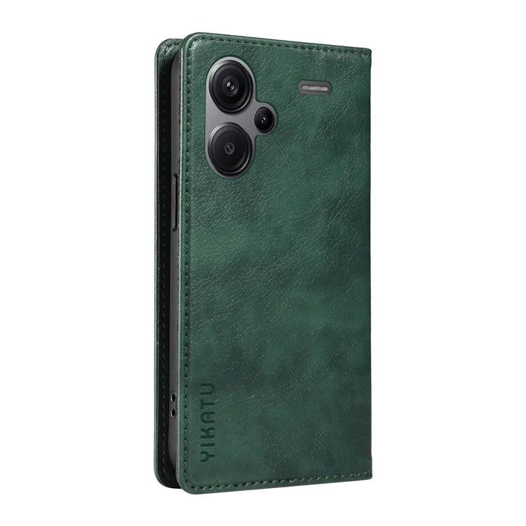 YIKATU YK-006 For Xiaomi Redmi Note 13 Pro+ 5G Case Magnetic Closing Leather Phone Cover