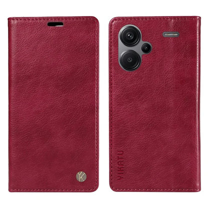 YIKATU YK-006 For Xiaomi Redmi Note 13 Pro+ 5G Case Magnetic Closing Leather Phone Cover