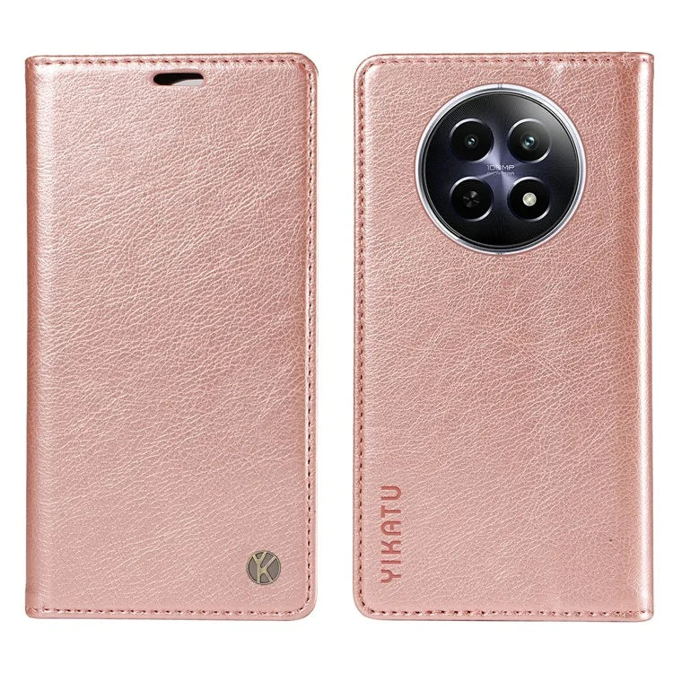 YIKATU YK-006 For Realme 12 5G Wallet Case Folding Stand PU Leather Phone Cover