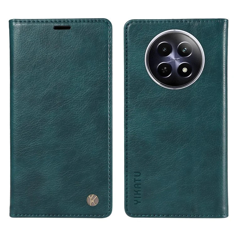 YIKATU YK-006 For Realme 12 5G Wallet Case Folding Stand PU Leather Phone Cover