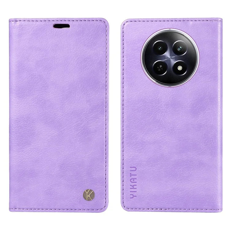 YIKATU YK-006 For Realme 12 5G Wallet Case Folding Stand PU Leather Phone Cover