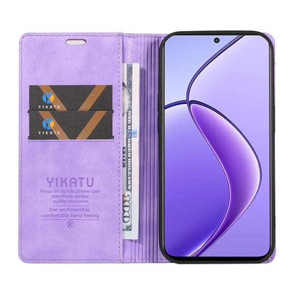 YIKATU YK-006 For Realme 12 5G Wallet Case Folding Stand PU Leather Phone Cover
