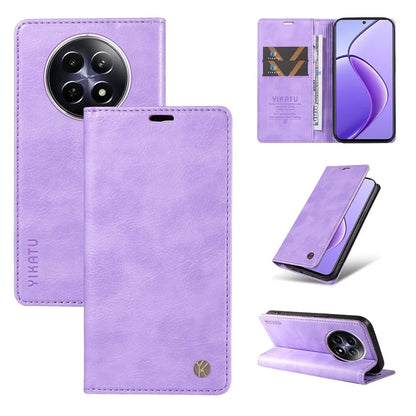 YIKATU YK-006 For Realme 12 5G Wallet Case Folding Stand PU Leather Phone Cover