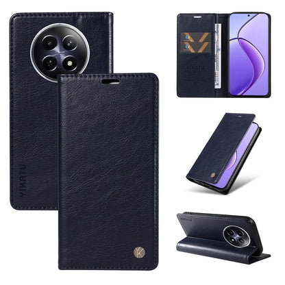 YIKATU YK-006 For Realme 12 5G Wallet Case Folding Stand PU Leather Phone Cover