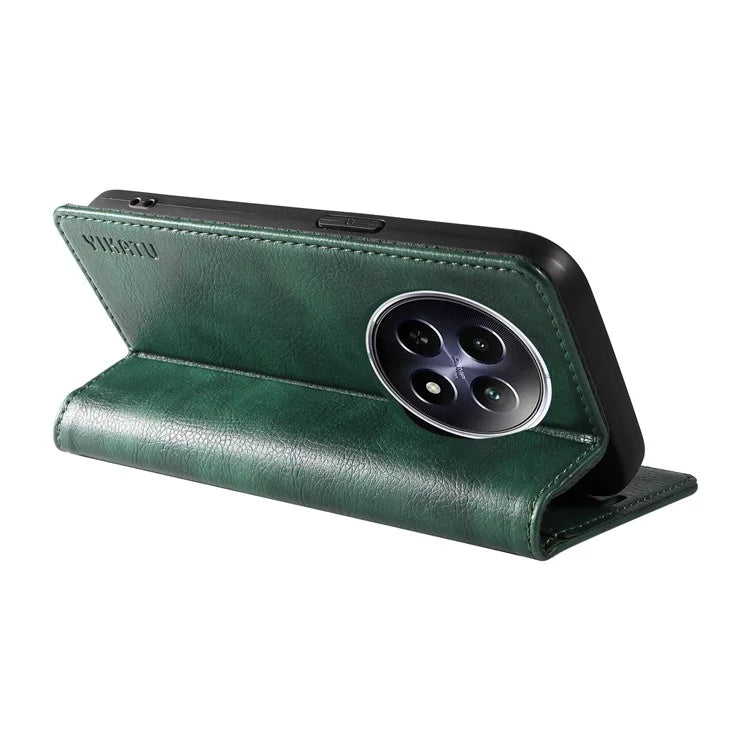 YIKATU YK-006 For Realme 12 5G Wallet Case Folding Stand PU Leather Phone Cover