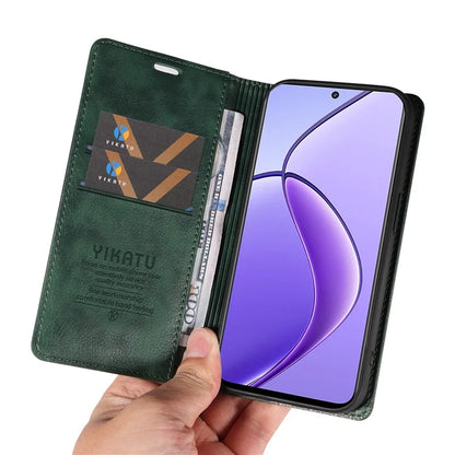 YIKATU YK-006 For Realme 12 5G Wallet Case Folding Stand PU Leather Phone Cover