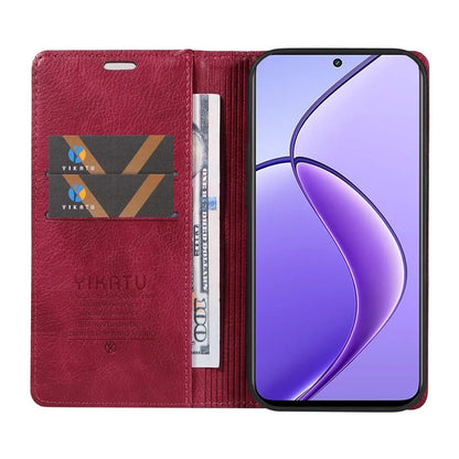 YIKATU YK-006 For Realme 12 5G Wallet Case Folding Stand PU Leather Phone Cover