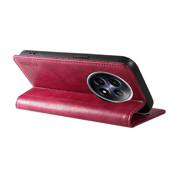 YIKATU YK-006 For Realme 12 5G Wallet Case Folding Stand PU Leather Phone Cover