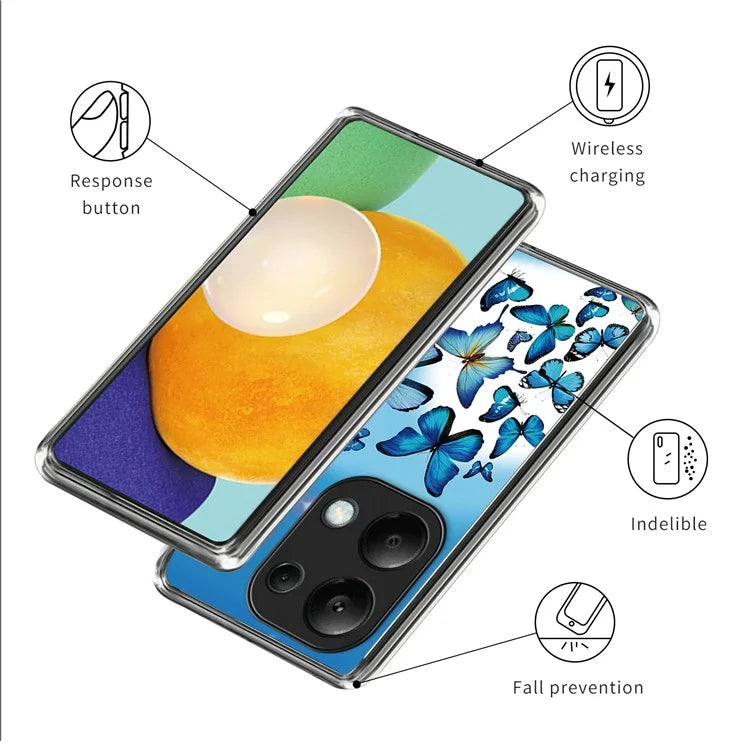 For Xiaomi Redmi Note 13 Pro 4G / Poco M6 Pro 4G TPU Case Soft Phone Cover Pattern Printing