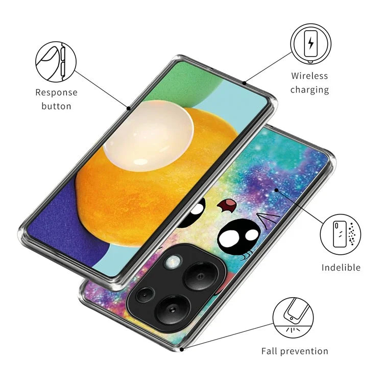 For Xiaomi Redmi Note 13 Pro 4G / Poco M6 Pro 4G TPU Case Soft Phone Cover Pattern Printing