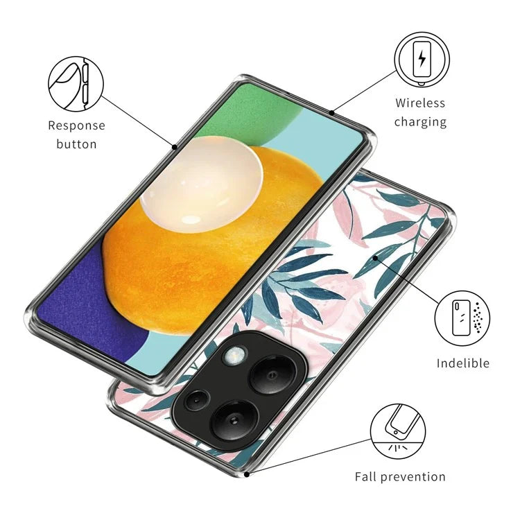 For Xiaomi Redmi Note 13 Pro 4G / Poco M6 Pro 4G TPU Case Soft Phone Cover Pattern Printing