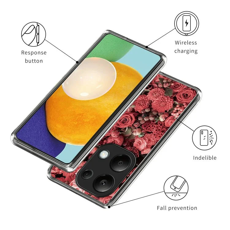 For Xiaomi Redmi Note 13 Pro 4G / Poco M6 Pro 4G TPU Case Soft Phone Cover Pattern Printing