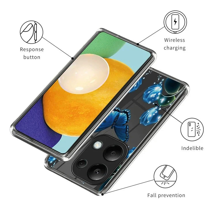For Xiaomi Redmi Note 13 Pro 4G / Poco M6 Pro 4G TPU Case Soft Phone Cover Pattern Printing