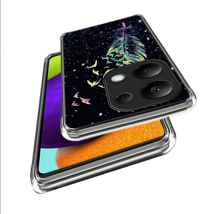 For Xiaomi Redmi Note 13 Pro 4G / Poco M6 Pro 4G TPU Case Soft Phone Cover Pattern Printing