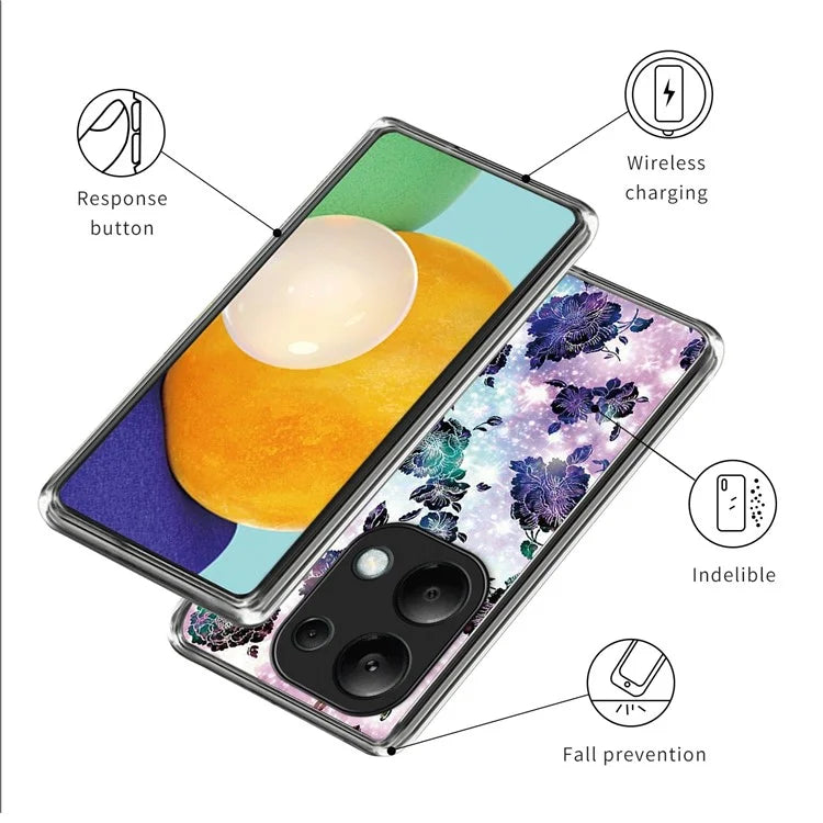 For Xiaomi Redmi Note 13 Pro 4G / Poco M6 Pro 4G TPU Case Soft Phone Cover Pattern Printing