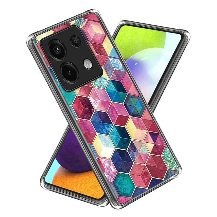 For Xiaomi Redmi Note 13 Pro 5G / Poco X6 5G Slim Case Pattern Printing Shockproof TPU Phone Cover