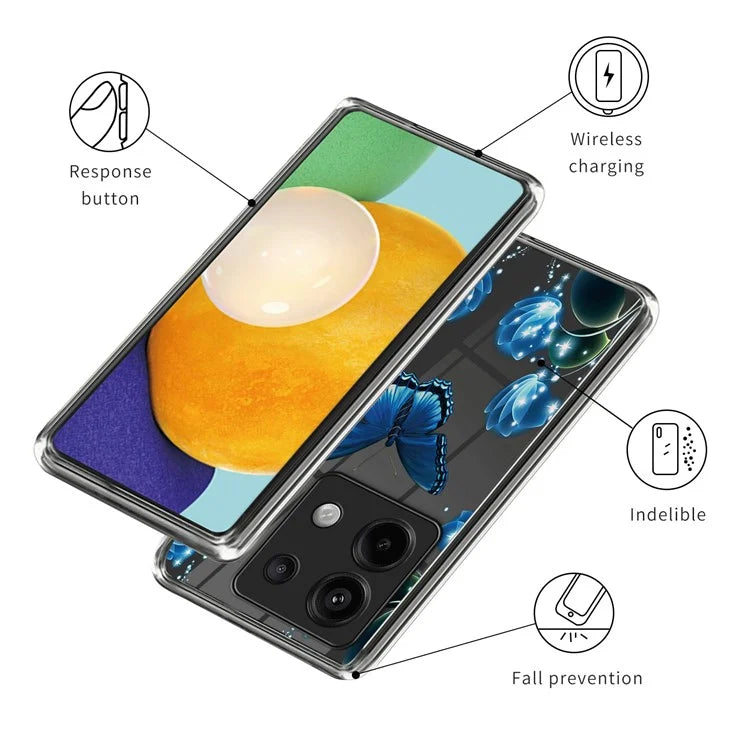 For Xiaomi Redmi Note 13 Pro 5G / Poco X6 5G Slim Case Pattern Printing Shockproof TPU Phone Cover