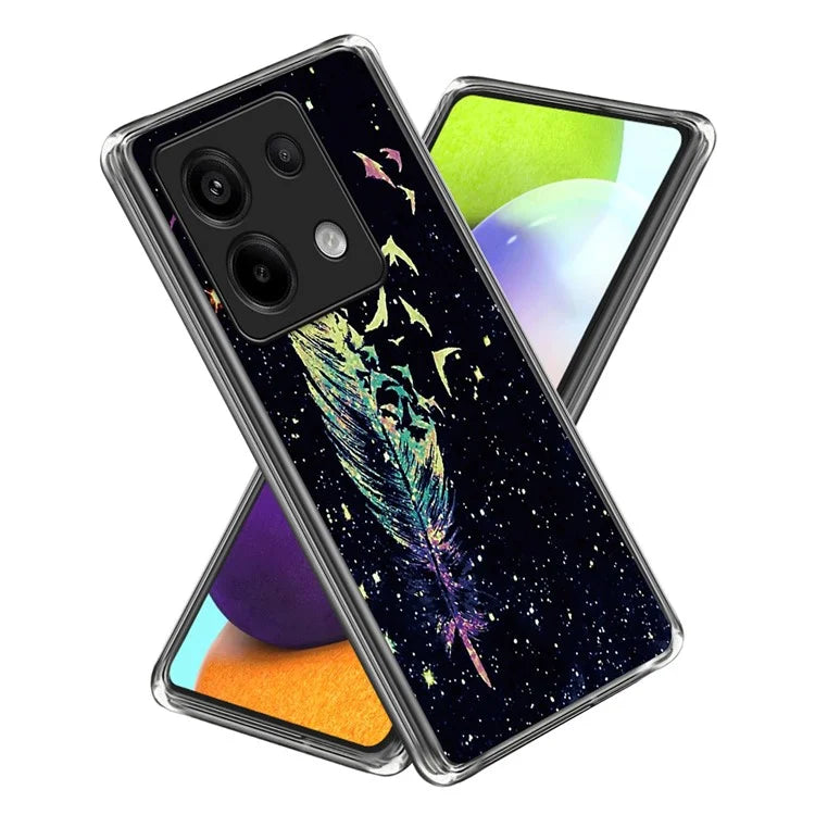For Xiaomi Redmi Note 13 Pro 5G / Poco X6 5G Slim Case Pattern Printing Shockproof TPU Phone Cover