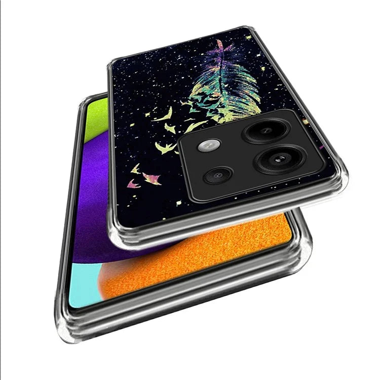 For Xiaomi Redmi Note 13 Pro 5G / Poco X6 5G Slim Case Pattern Printing Shockproof TPU Phone Cover