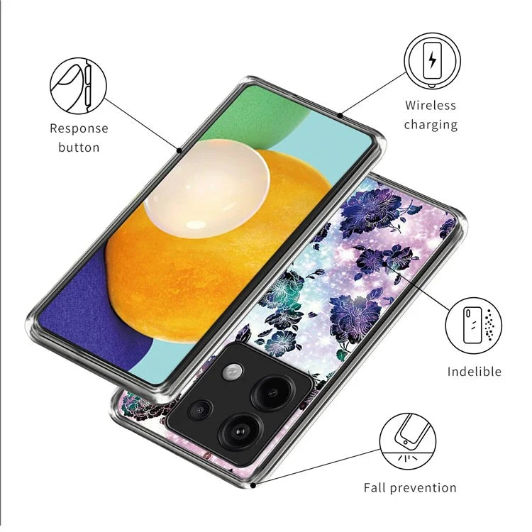 For Xiaomi Redmi Note 13 Pro 5G / Poco X6 5G Slim Case Pattern Printing Shockproof TPU Phone Cover