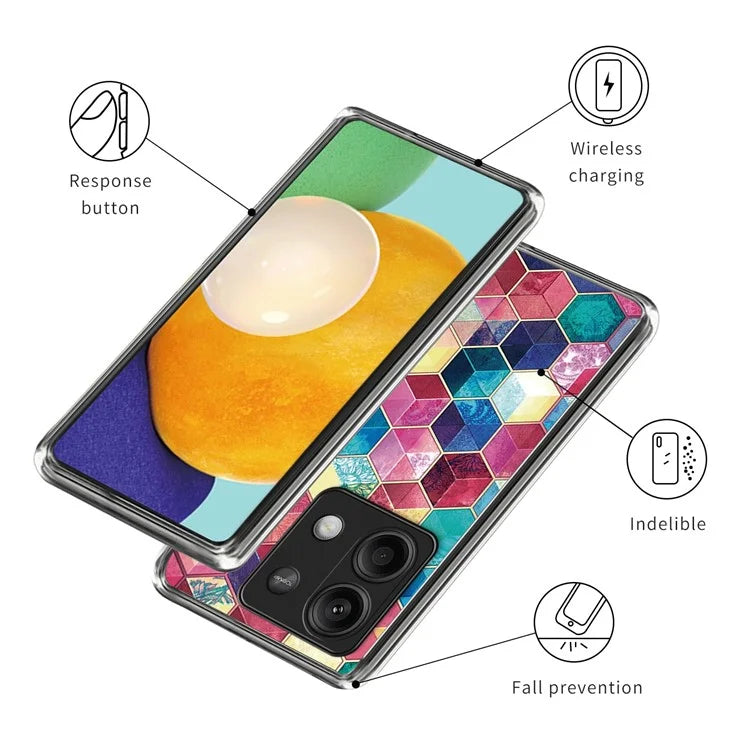 For Xiaomi Redmi Note 13 5G Phone Case Pattern Printing TPU Protective Cover