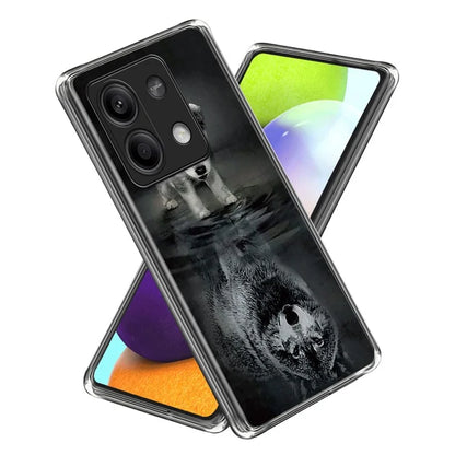 For Xiaomi Redmi Note 13 5G Case IMD Pattern Printing TPU Slim Phone Cover