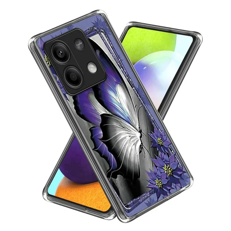 For Xiaomi Redmi Note 13 5G Case IMD Pattern Printing TPU Slim Phone Cover