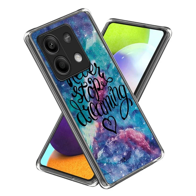 For Xiaomi Redmi Note 13 5G Case IMD Pattern Printing TPU Slim Phone Cover